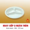 QQ-0020 - Khay xốp 3 ngăn tròn