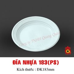 QQ-0043 - Đĩa nhựa 183 (PS)