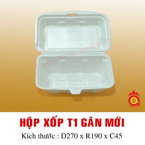 QQ-0007 - Hộp xốp T1 gân mới