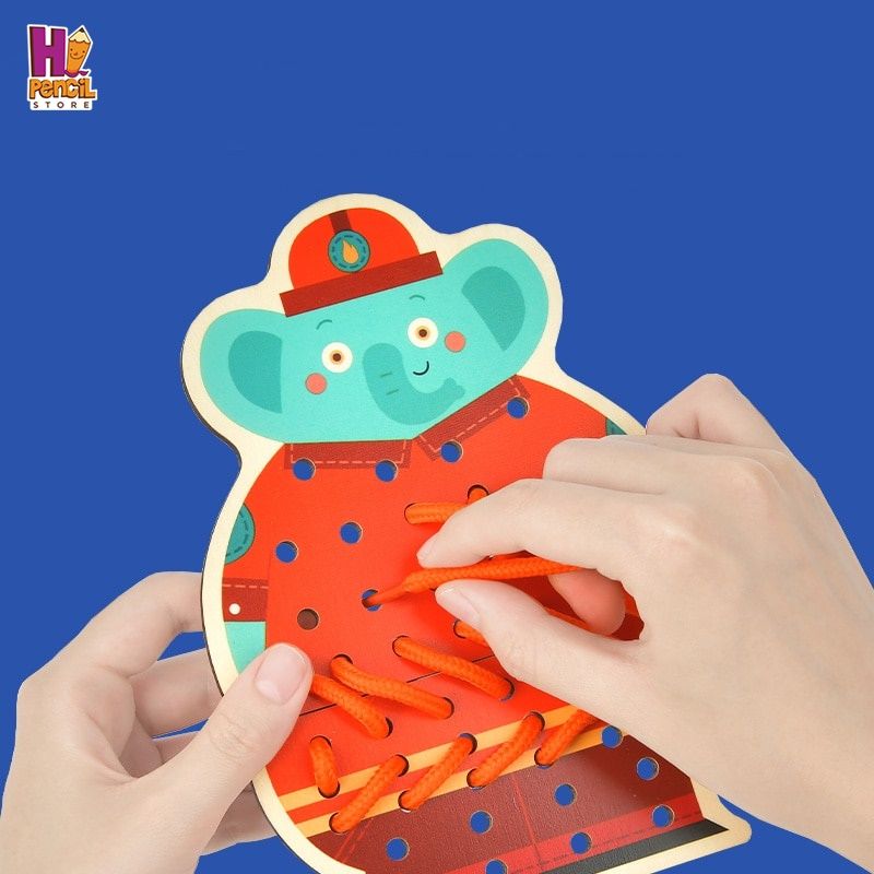 Bộ Đồ Chơi Xỏ Dây Nghề Nghiệp Của Gấu