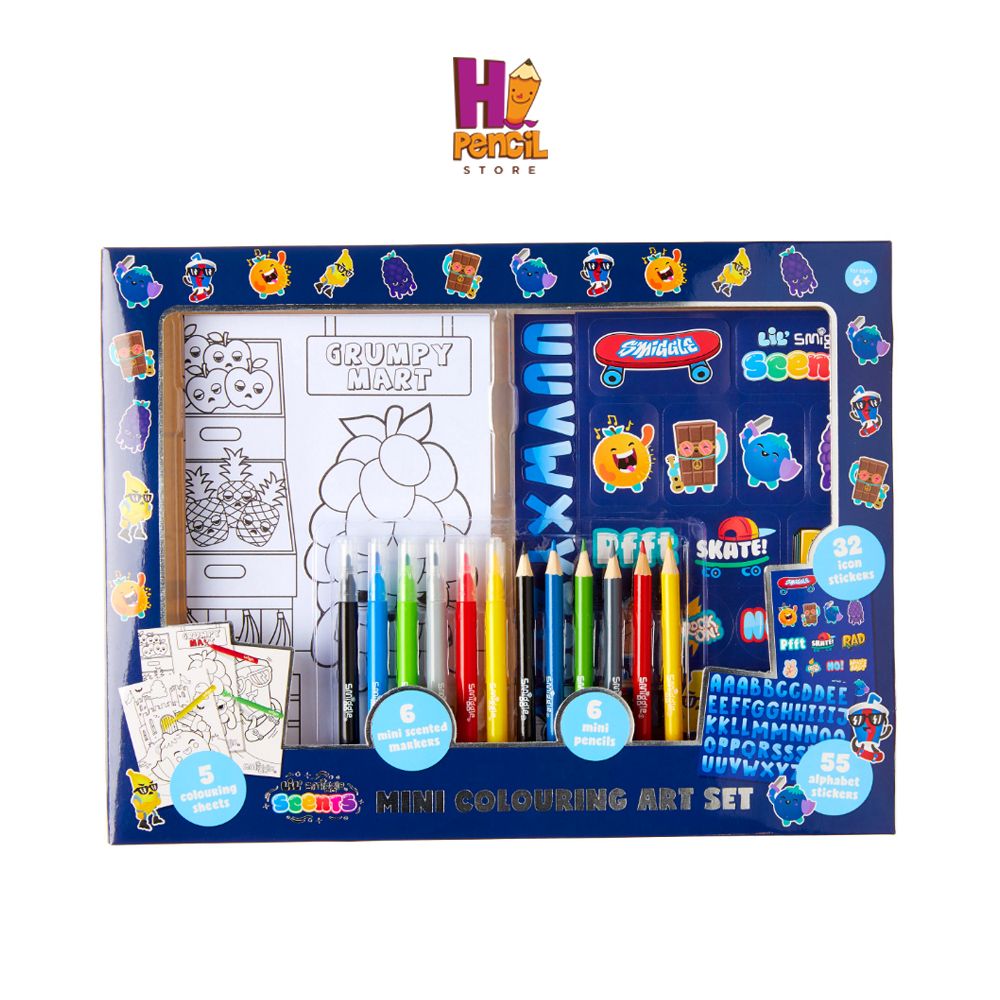 Bộ tô màu SM mini xanh đậm