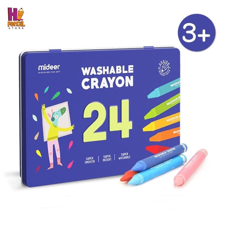 Sáp Màu Dễ Tẩy Rửa - 24 Màu