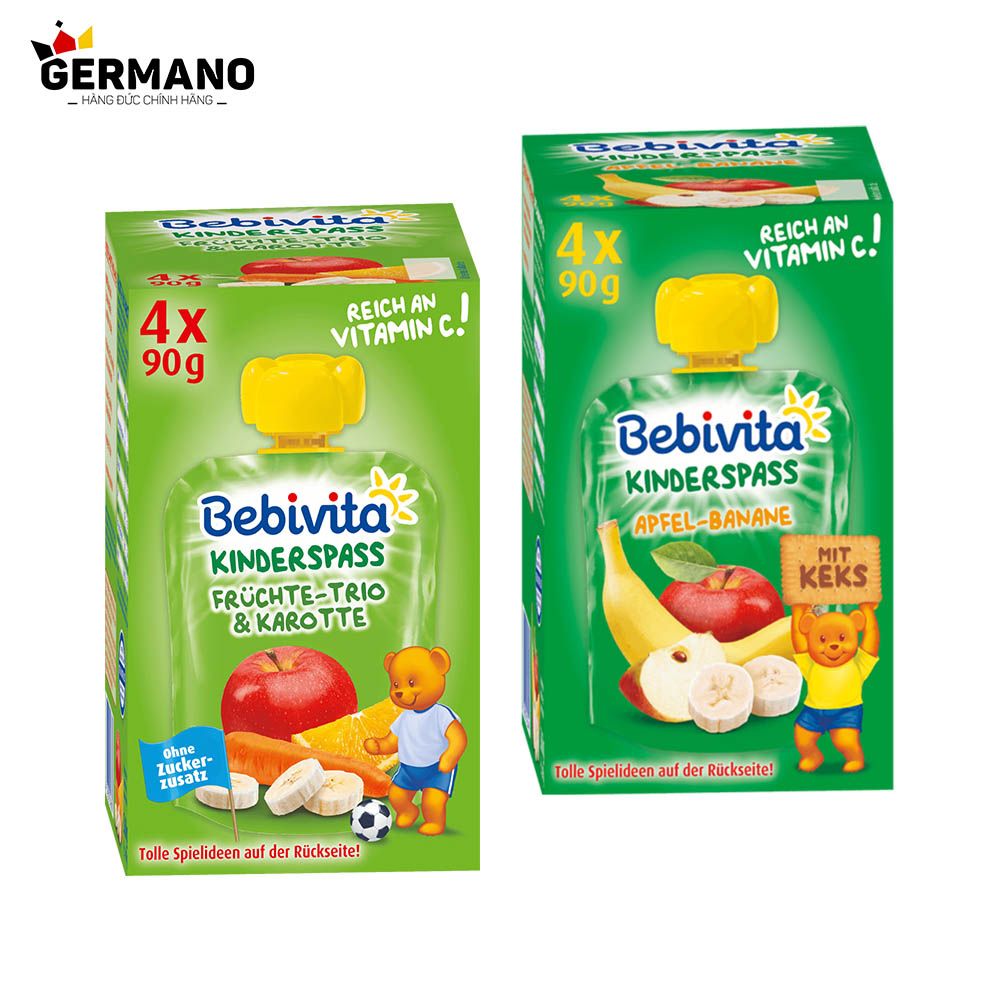 Thực Phẩm Sinh Tố Bổ Sung Bebivita (Trái Cây+Cà Rốt)