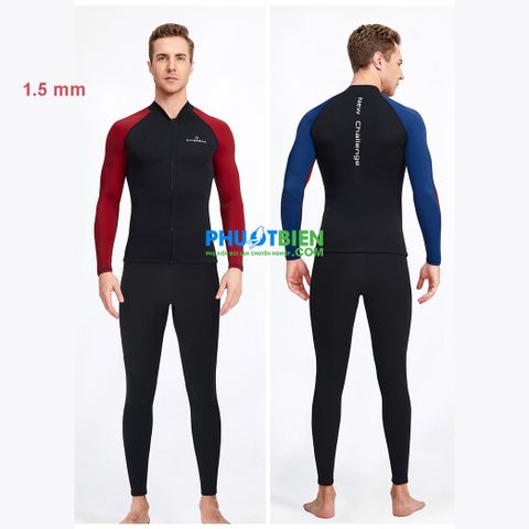  Quần Áo Bơi Lặn Giữ Nhiệt Wetsuit Nam 1.5mm - AL056 