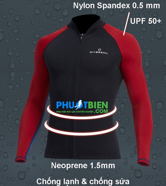 Quần áo bơi lặn giữ nhiệt Wetsuit Nam 1.5 mm