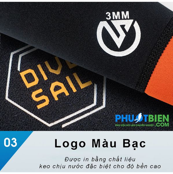 Áo lặn giữ nhiệt nam Wetsuit Dive & Sail 3mm