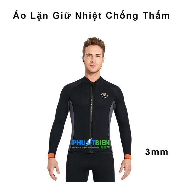 Áo lặn giữ nhiệt nam Wetsuit Dive & Sail 3mm