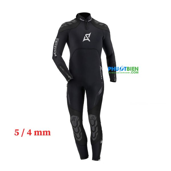 Bộ đồ lặn Sakura Wetsuit 5mm Nhung Gấm Siêu Ấm