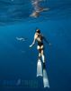 Chân Nhái Sợi Thủy Tinh Xuyên Sáng Transparent Freediving Leaderfins Màu Trắng ICE BI-FINS