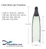 Chân Nhái Sợi Thủy Tinh Xuyên Sáng Transparent Freediving Leaderfins Màu Trắng ICE BI-FINS