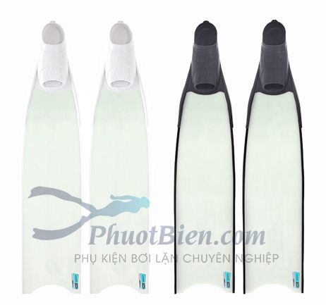 Chân nhái lặn freedive Leader Fins Màu Trắng Ice Bi-Fins