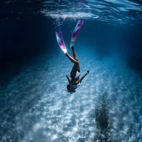  Chân Nhái Freediving Leaderfins Vây Cá MERMAID SEMI-TRANSPARENT 