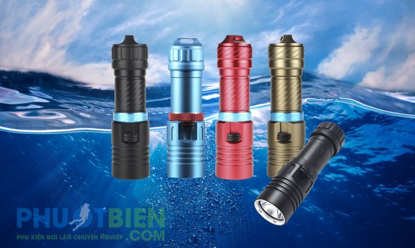 Đèn Pin Led Lặn Biển Chống Thấm Nước Siêu Sáng