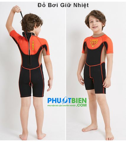  Đồ Bơi Giữ Nhiệt Cho Bé Trai 2-6 Tuổi - Wetsuit X-ManTa - ALT812 