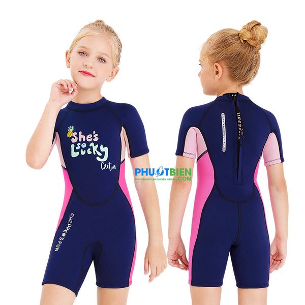 Đồ Bơi Wetsuit Chống Lạnh & Chống Thấm Cho Bé Gái