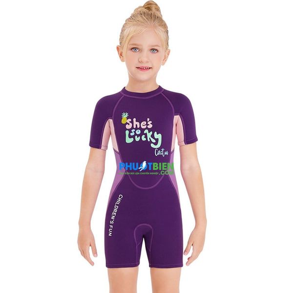 Đồ Bơi Wetsuit Chống Lạnh & Chống Thấm Cho Bé Gái