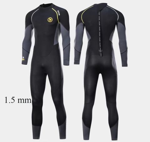  Đồ Bơi Nam Dài Tay Giữ Nhiệt Liền Thân Neoprene Wetsuit 1.5mm - AL202 