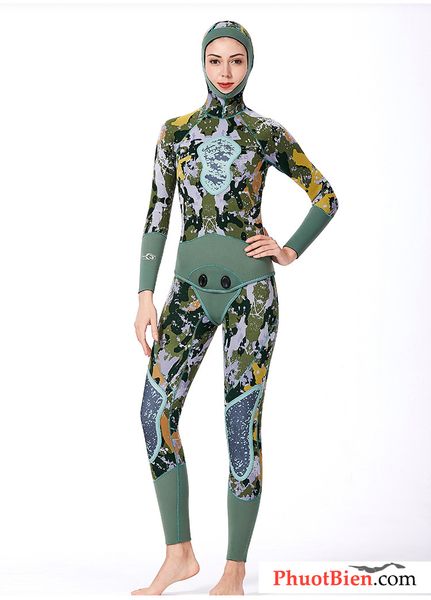 Bộ đồ quần áo lặn wetsuit 2 mảnh nam nữ 3mm