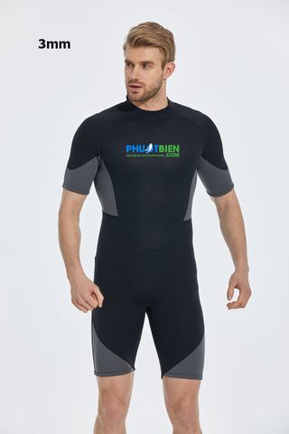  Đồ Lặn Liền Thân 1 Mảnh Dạng Lửng Wetsuit 3mm - AL006 