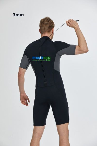 Đồ Lặn Giữ Nhiệt 1 Mảnh Dạng Lửng Scuba Diving Wetsuit 3mm