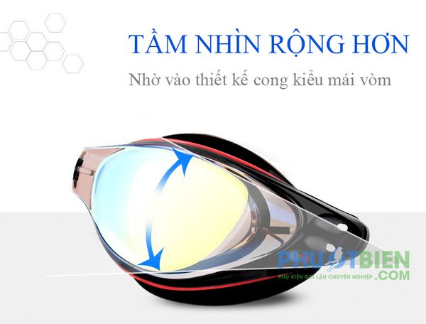 Kính bơi chống mờ chống lóa  xịn chính hãng wave