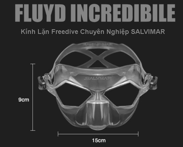 Kính lặn freedive mắt nhỏ chuyên nghiệp salvimar