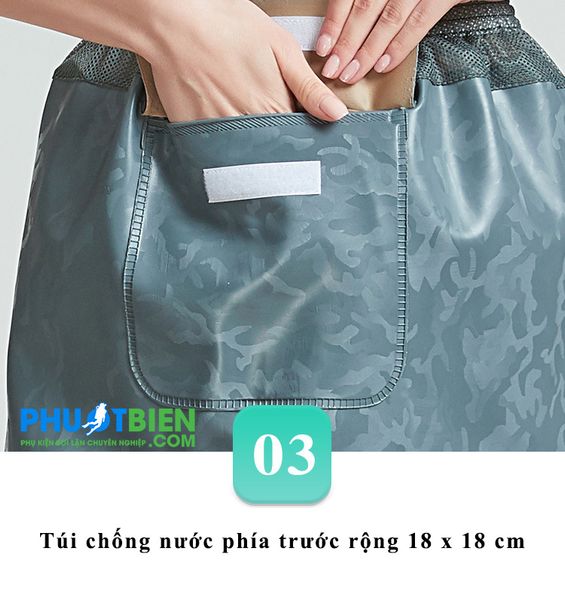 Quần câu cá lội nước chống thấm