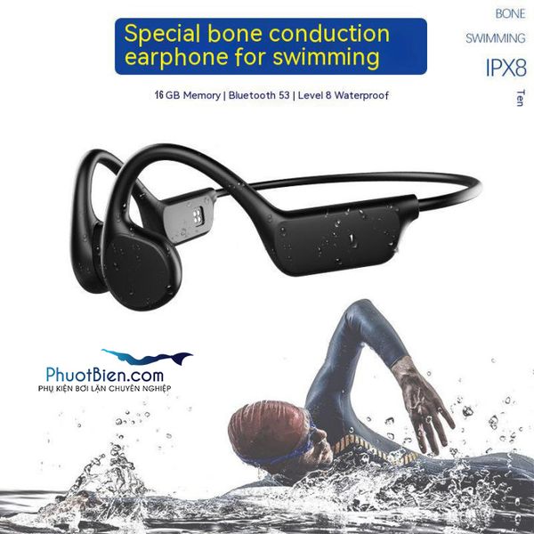 Tai nghe chịu nước nước dành cho bơi lội bone conduction headphones for open swimming