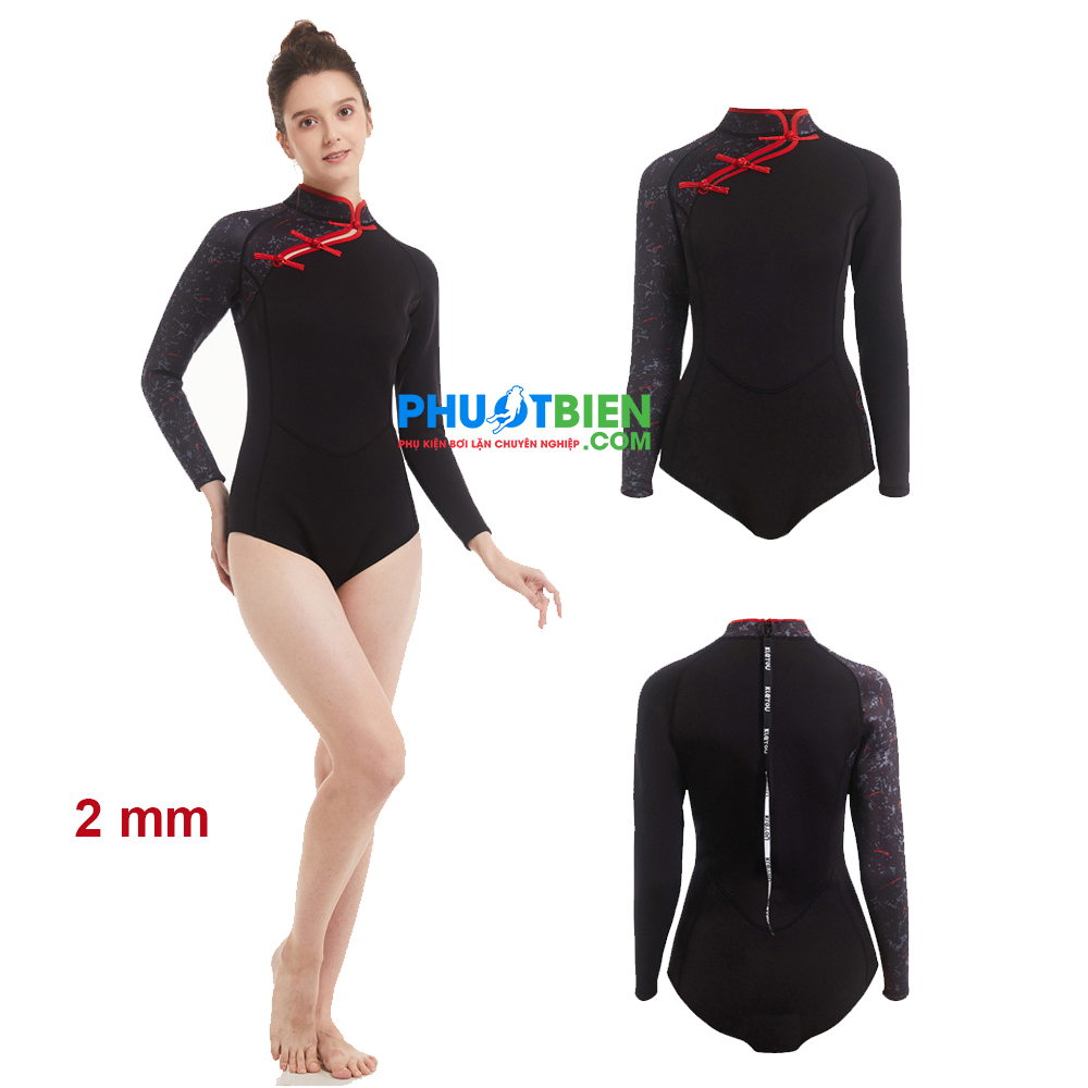 Wetsuit Bơi Lặn Giữ Nhiệt Sườn Xám