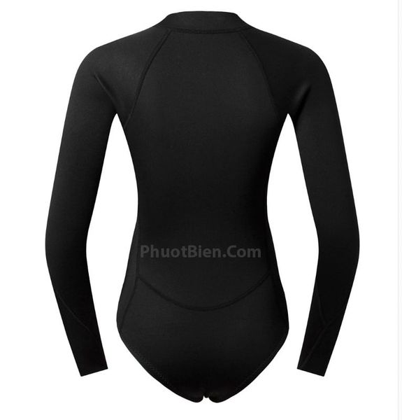 Wetsuit Bikini Bơi Lặn Giữ Nhiệt Nữ 2mm màu đen