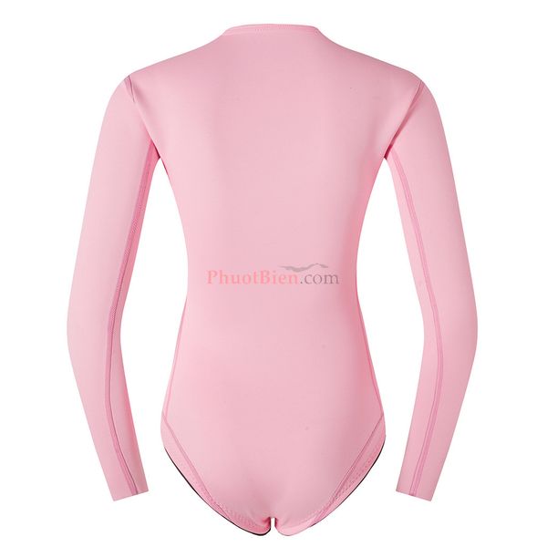 Wetsuit Bikini Bơi Lặn Giữ Nhiệt Nữ 2mm màu hồng