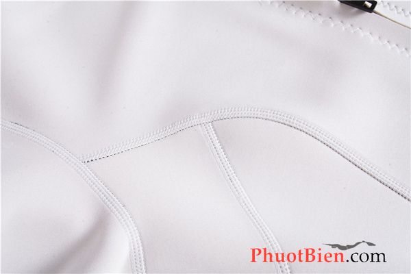 Wetsuit Bikini Bơi Lặn Giữ Nhiệt Nữ 2mm màu trắng