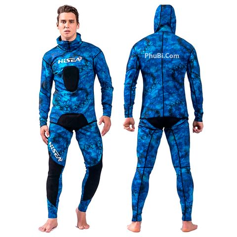  Đồ Lặn Bán Cá Chuyên Nghiệp Wetsuit HISEA Ngụy Trang - AL103 - 1.5 mm 