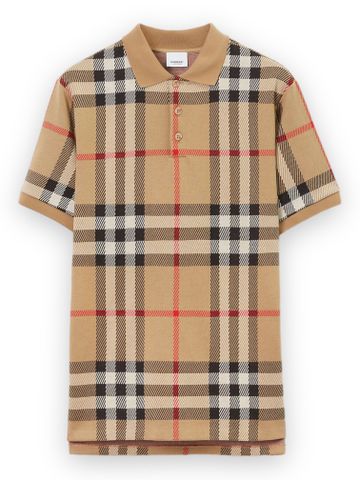 Polo BBR Jacquard Knitted Check - Beige