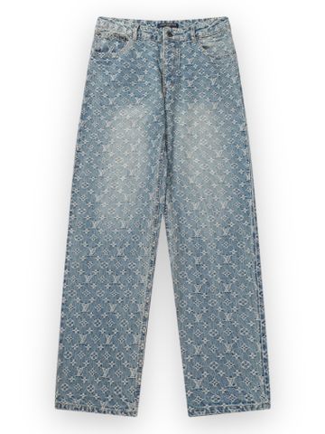 LO Monogram Denim Jean - Indigo Blue