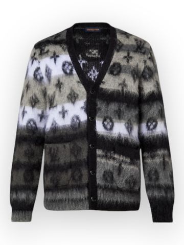 AK LO Cardigan Monogram Mohair - Grey