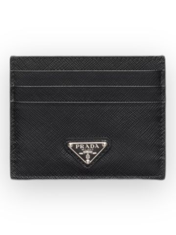 Prada Card Holder Saffiano - Black