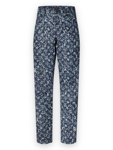 LO Monogram Pointillism Pant - Dark Denim