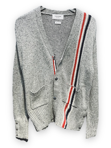 AK Thom Cardigan Stripe dọc - Grey