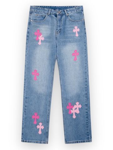 CH Cross Pink Two Color Patch - Blue