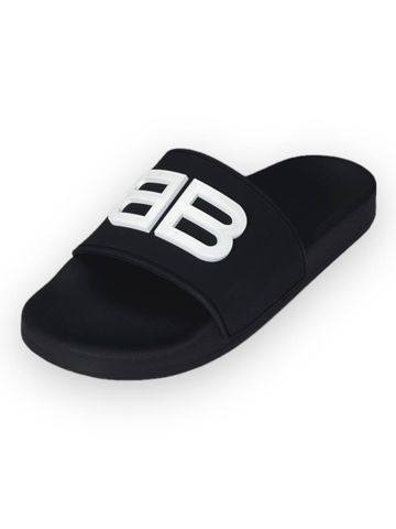 Dép Balen BB Logo - Black White