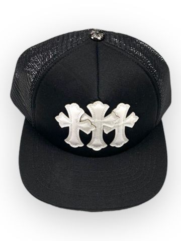 Mũ CH Triple Cross White Trucker - Black