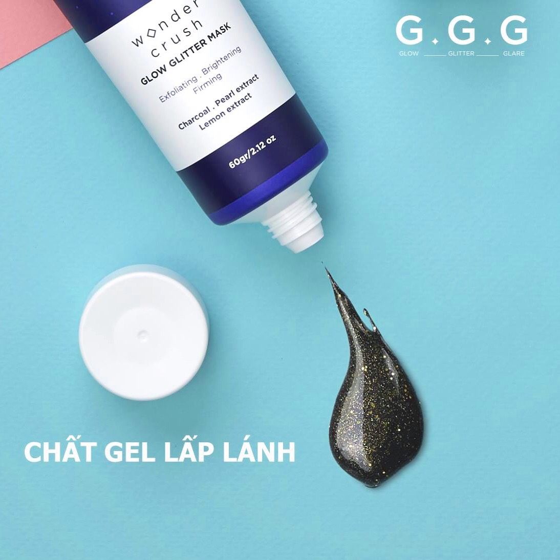 Mặt nạ lấp lánh GGG Wonder Crush Glow Glitter Mask 60g