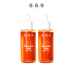 Combo 2 Booster Nấm Chaga, Tinh Chất Ampoule Cấp Ẩm Sâu Làm Dịu & Phục Hồi Da Tức Thì G.G.G Uniq Booster Chaga 50ml