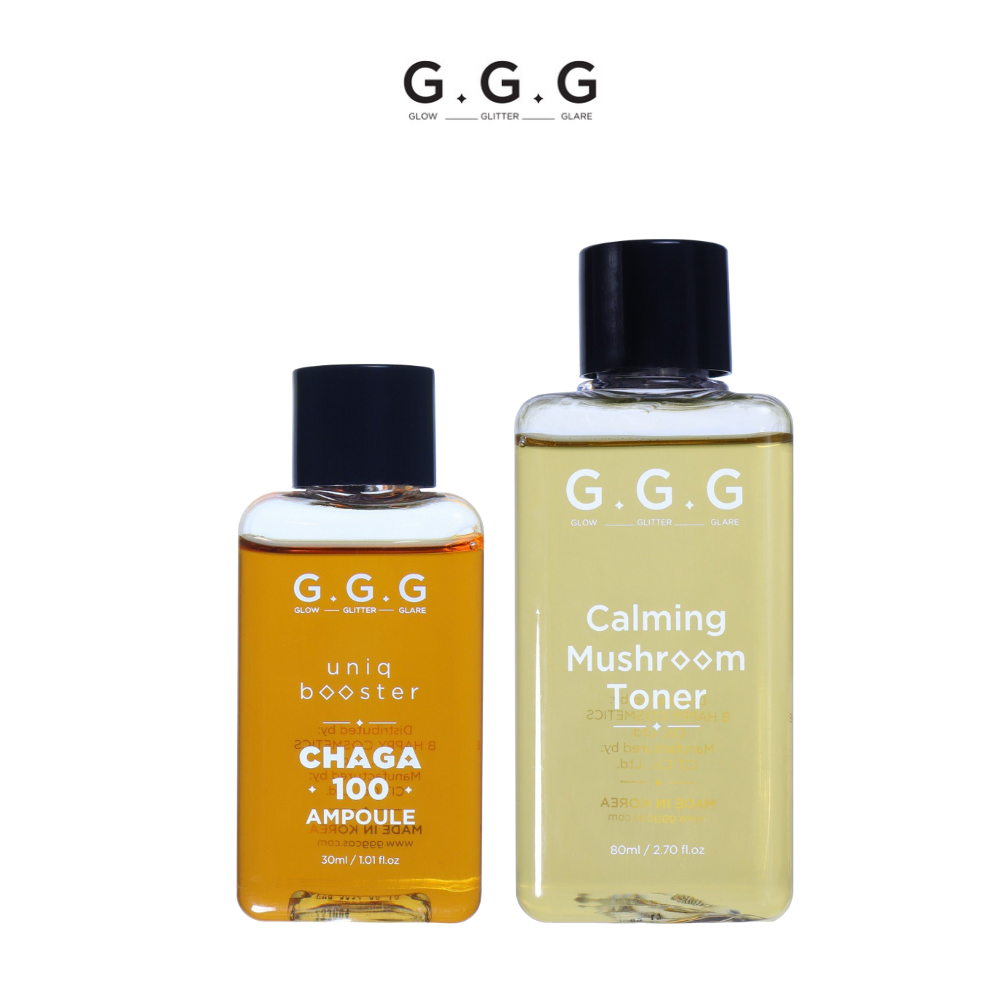 Combo 1 Tinh Chất Booster Chaga G.G.G 30ml + 1 Toner Nấm G.G.G 80ml