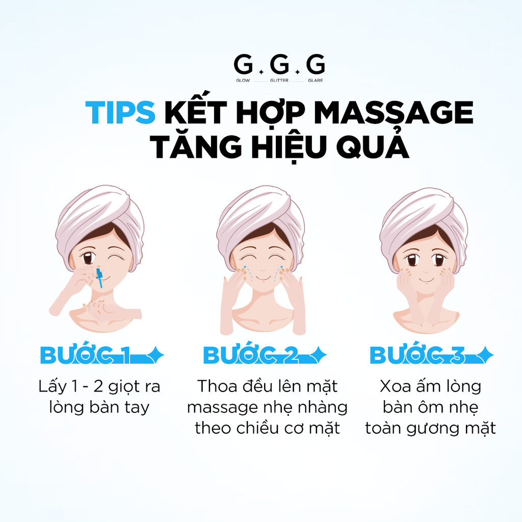 Combo 2 Tinh Chất Serum Cấp Ẩm Sâu Trẻ Hoá Da G.G.G Wonder Glow Rejuvenating Serum 30ml