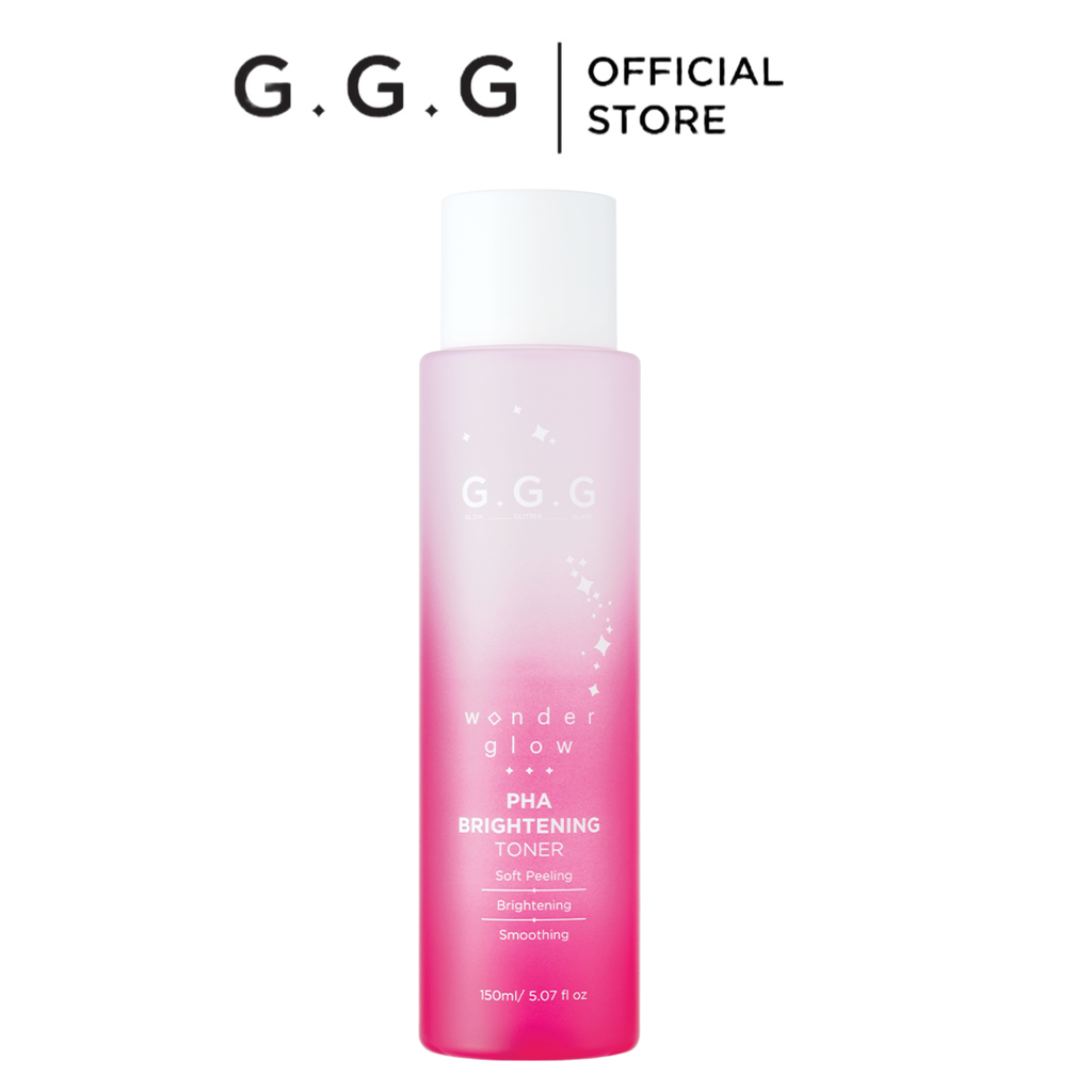 Toner PHA, Nước Cân Bằng Peel Da Dịu Nhẹ Dưỡng Sáng Da G.G.G Wonder Glow PHA Brightening Toner 150ml