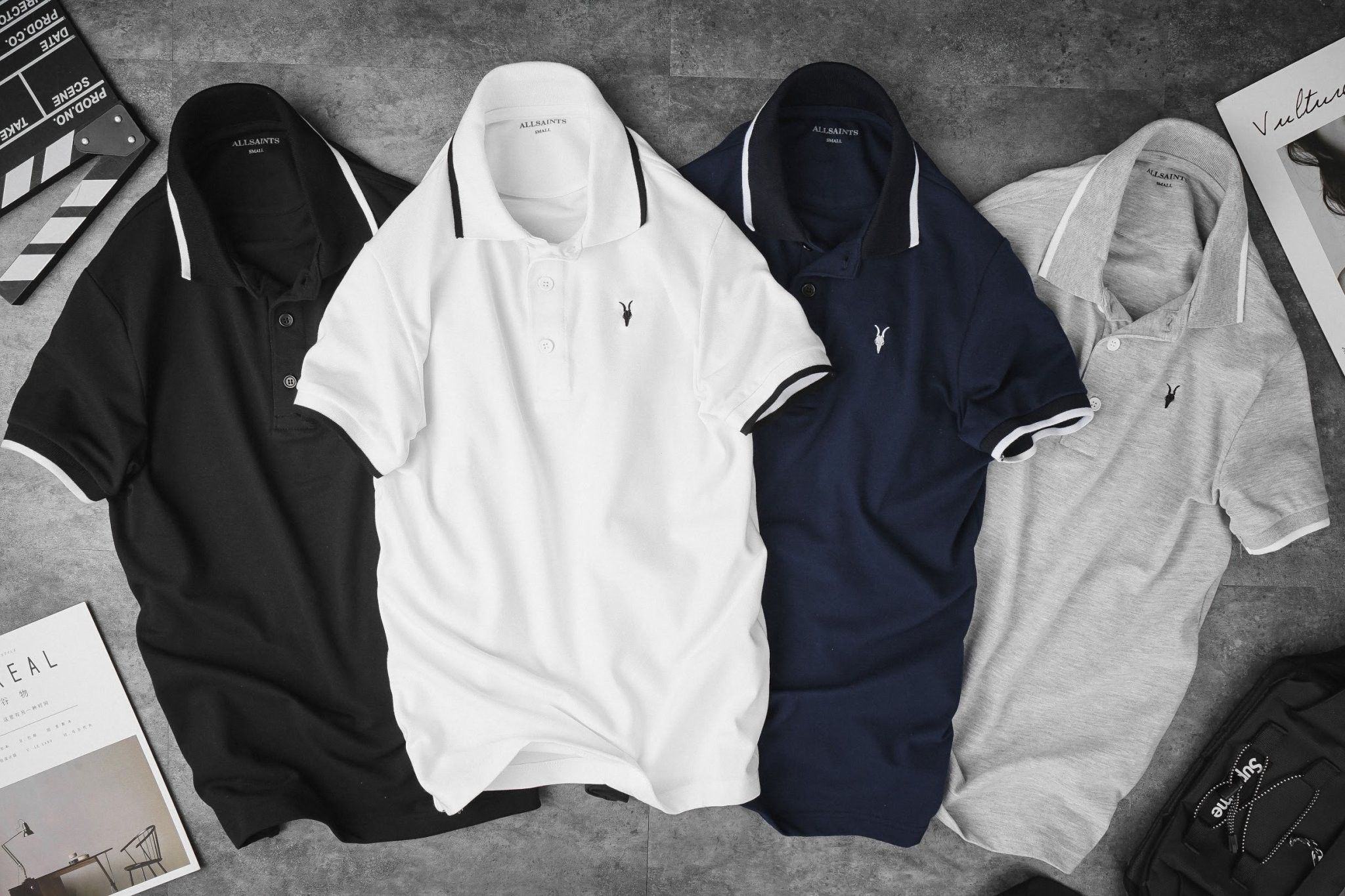 Polo A.Saints Viền Cổ