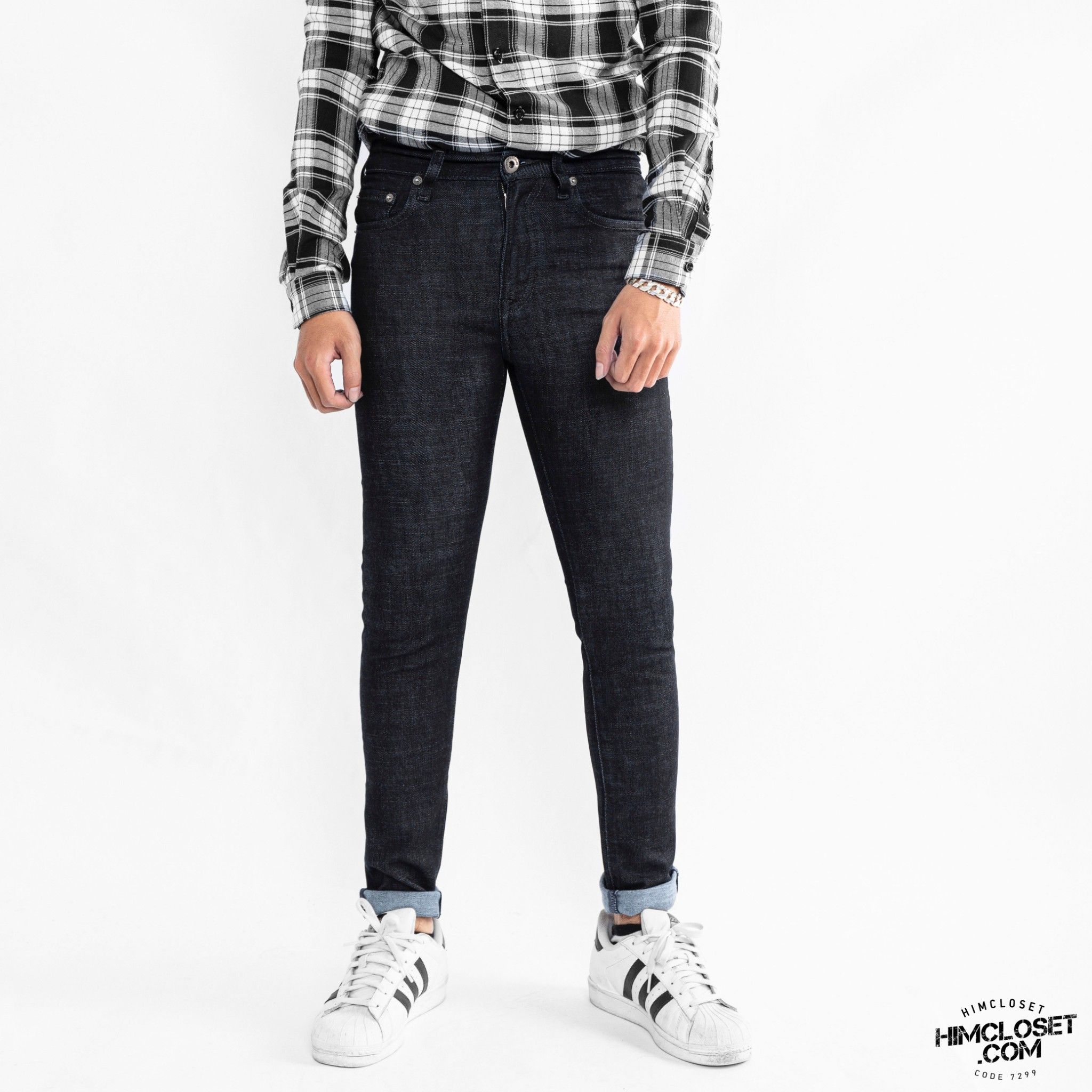 QJ AJ Denim Trơn