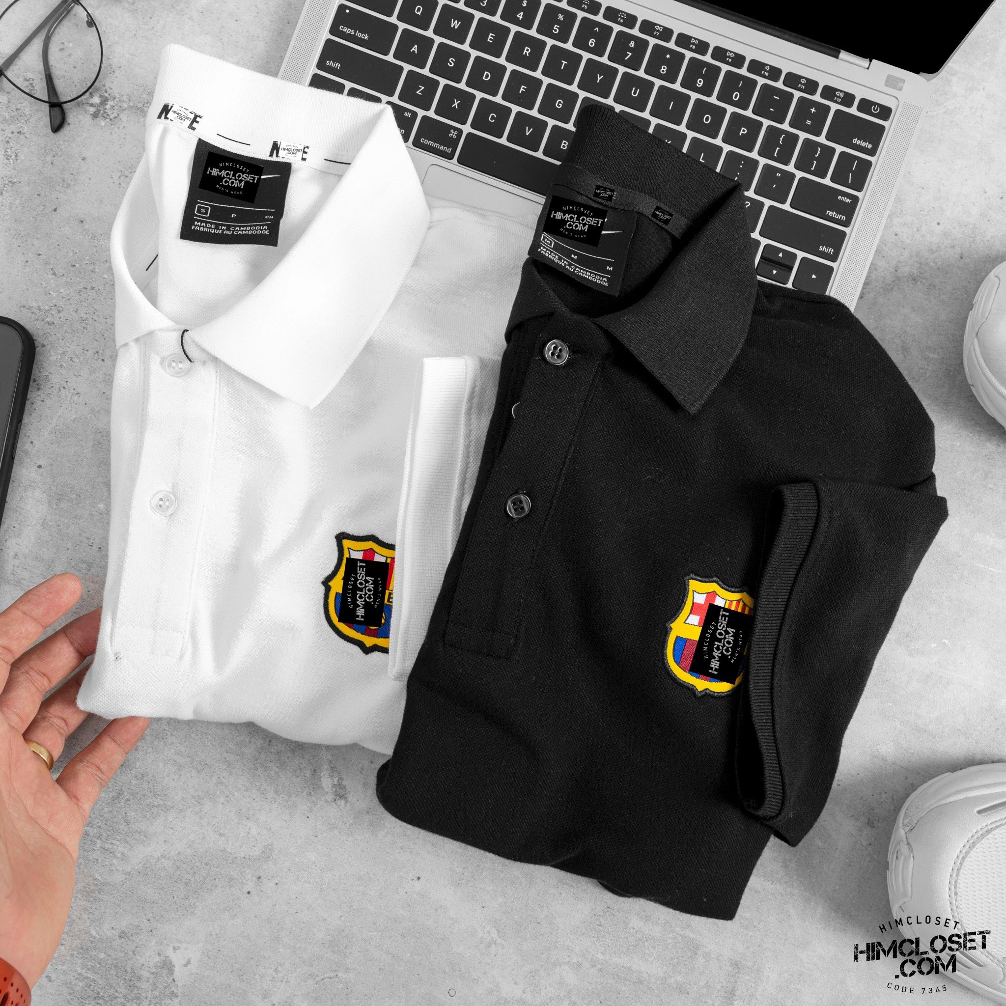 Polo N!ke Logo FCB